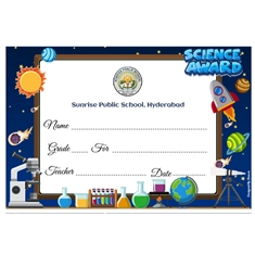 School Science Award 6 x 9 Inches